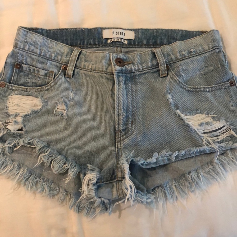 mini denim short